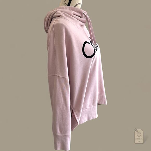 Calvin Klein Pink Cowl Neck Sweatshirt Pullover L - Picture 3 of 6
